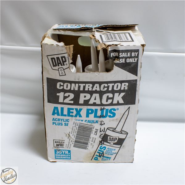 LOT OF WHITE ACRYLIC CAULKING TUBES