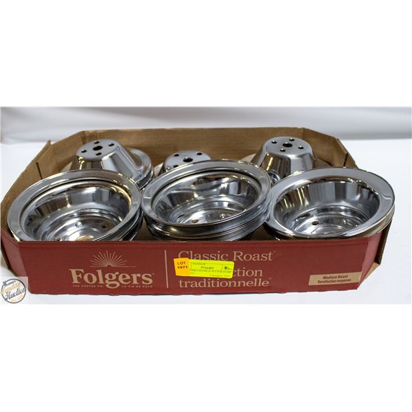7 CHROME CRANK & WATER PUMP PULLEYS