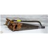 Image 1 : MEAT SAW WITH 5 VINTAGE HAND SAWS