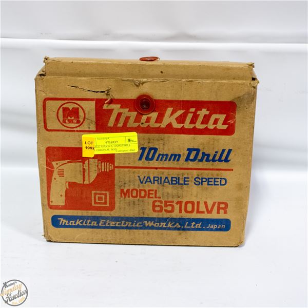 VINTAGE MAKITA 10MM DRILL WITH ORIGINAL BOX