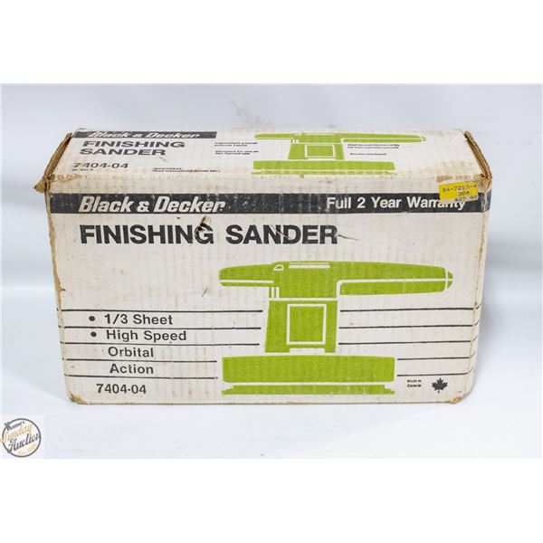 VINTAGE BLACK AND DECKER FINISHING SANDER IN