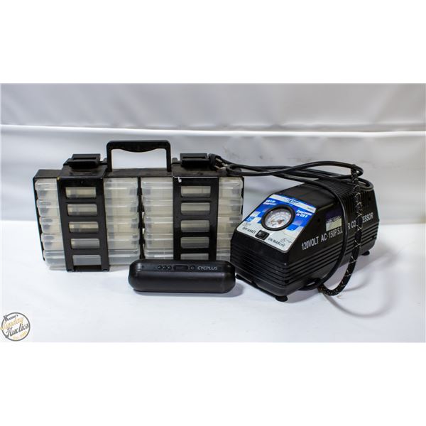 PIT STOP AIR COMPRESSOR AND CYCPLUS A2 PORTABLE AI