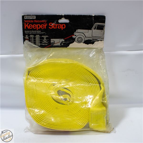 KEEPER VEHICLE RECOVERY STRAP 2” X 30’