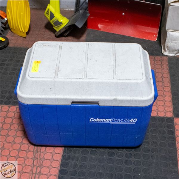 COLEMAN BLUE WHITE COOLER