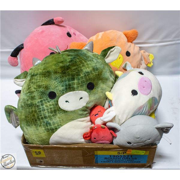 9 GENUINE SQUISHMELLOWS ASSORTED 4" TO 16" SIZES
