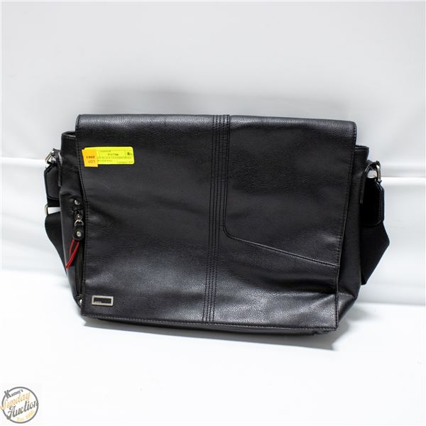 ESTATE BLACK LEATHER MEXX COMPUTER BAG