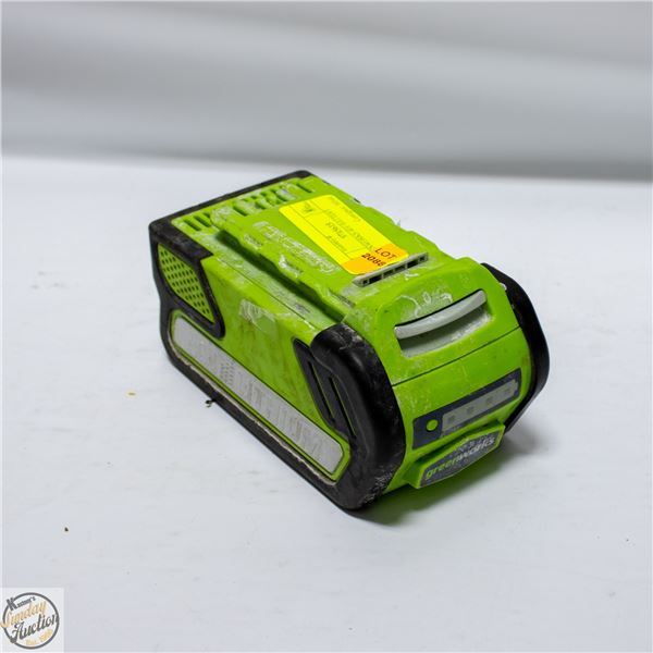 GREENWORKS 40V BATTERY