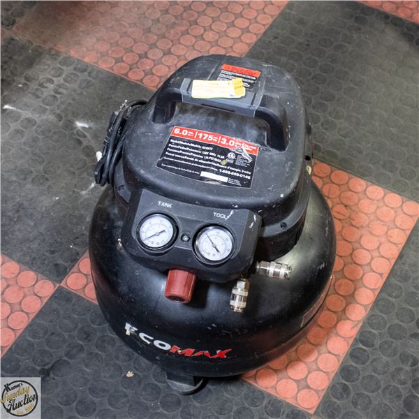 ECOMAX AIR COMPRESSOR 6.0 GALLON - BLACK