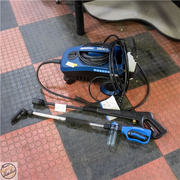 SIMONIZ 1600 PRESSURE WASHER WITH ATTACHMENTS