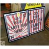 Image 1 : 2 FRAMED FESTIVAL DISPLAY SIGNS