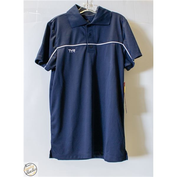 NEW TYR MEN'S POLO SHIRT NAVY SIZE XS