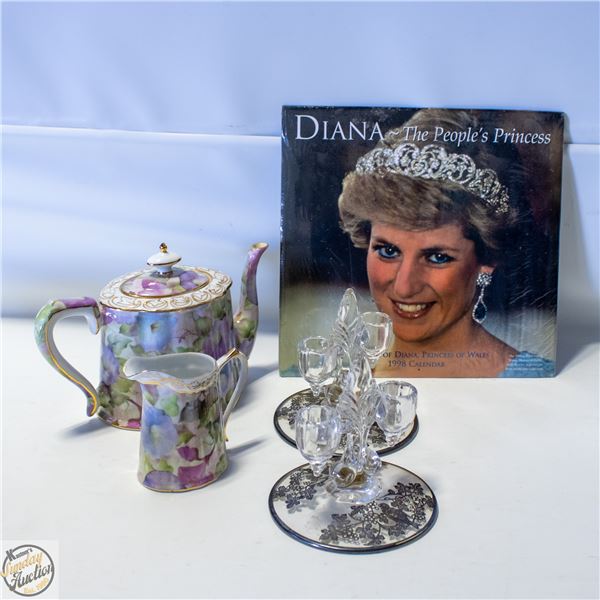 ESTATE CHINA + GLASS/CRYSTAL WARE +