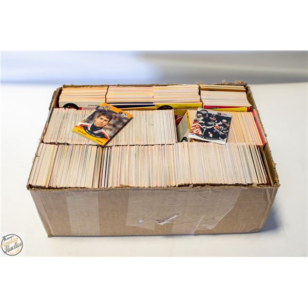 BOX OF ESTATE SPORTS CARDS UNSORTED