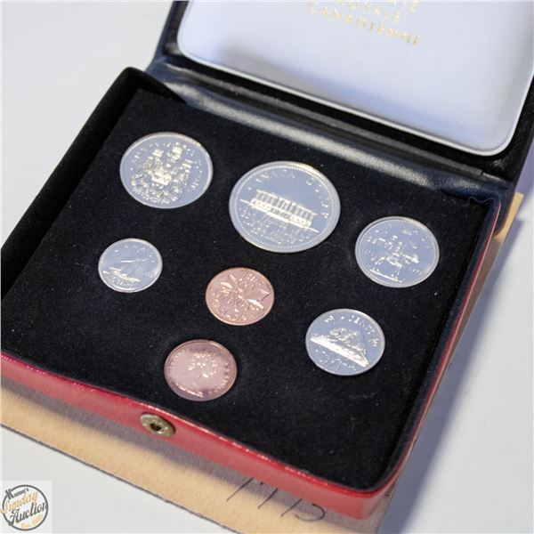 1973 DOUBLE PENNY 7 COIN UNCIRC. SET