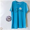 Image 1 : NEW L BLUE SMILE V NECK TSHIRT & HUMMB