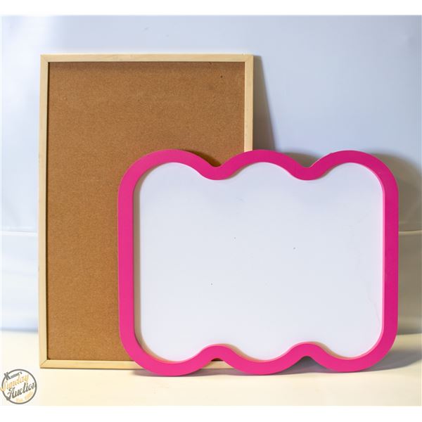 16” X 20” DRY ERASE BOARD & 23” X 15”