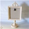 Image 1 : SHABBY CHIC WOODEN PEDESTAL PICTURE/