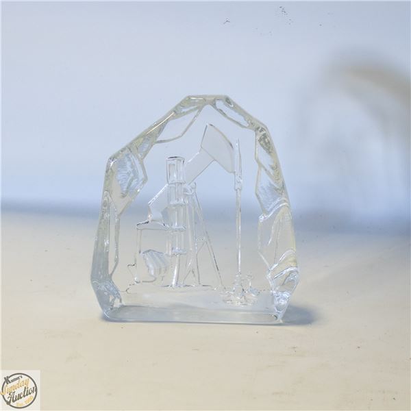 SCAND. STYLE ICE BOX BLOCK CRYSTAL OIL