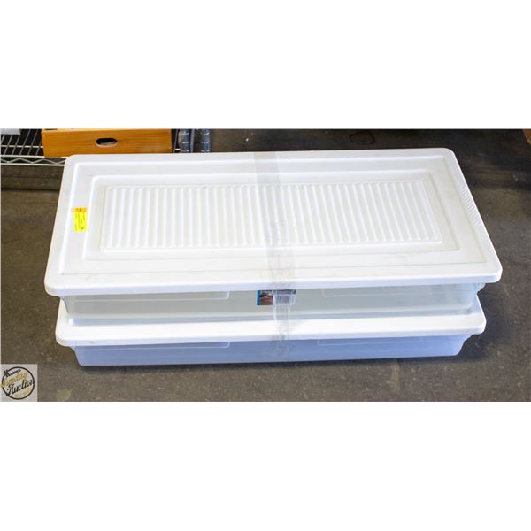 2 RUBBERMAID WRAP & CRAFT UNDERBED