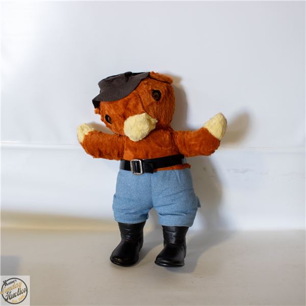 VINTAGE SMOKEY BEAR BLACK BELT