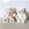 Image 1 : LOT OF TWO TEDDY BEAR WHITE VINTAGE