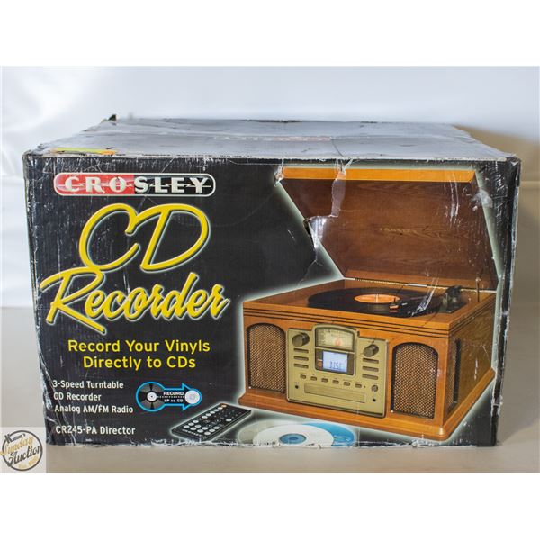 NEW CROSLEY CD RECORDER