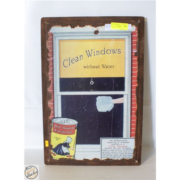 CLEAN WINDOW SIGN 16" X 23.75"