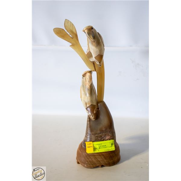 WATER BUFFALO HORN CARVING