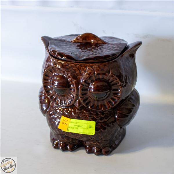 OWL COOKIE JAR