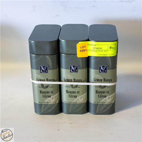 PACK OF 3 LOOSE LEAF TEA