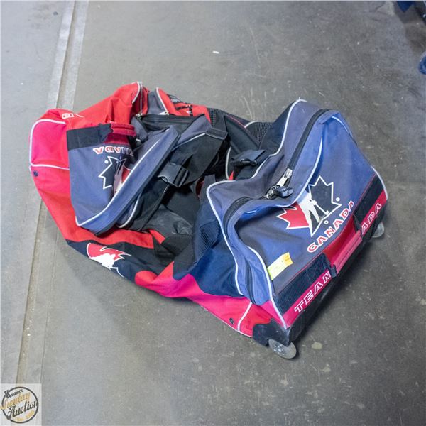 TEAM CANADA HOCKEY BAG USE ONE COMPARTMENT LOCKED-