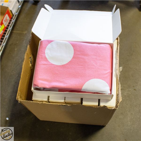 CASE OF 12 PINK POLKADOT BEANBAG STUFFY