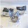 Image 1 : 3 SMART CHOICE 6FT STAINLESS STEEL APPLIANCE HOSES