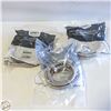 Image 1 : 3 SMART CHOICE 6FT STAINLESS STEEL APPLIANCE HOSES