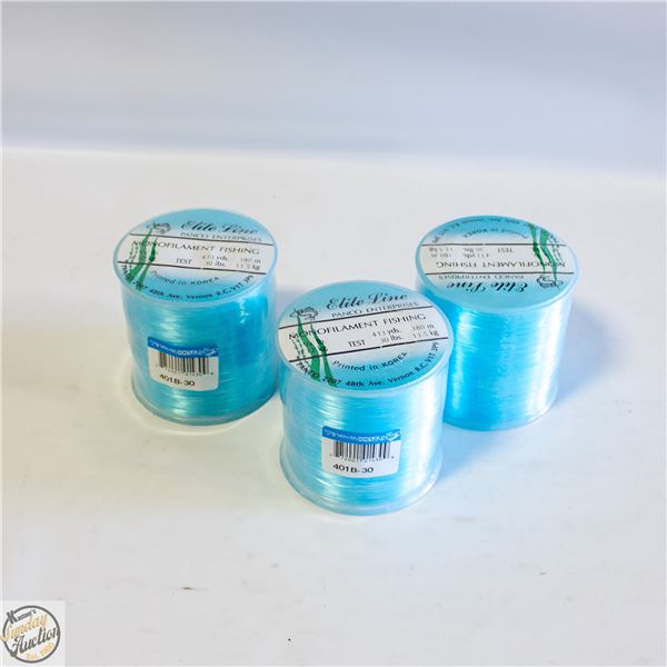 3 X 413 YARDS 30 LB TEST MONOFILAMENT FISHING LINE