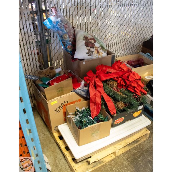 ESTATE PALLET- ASSORTED CHRISTMAS ITEMS