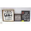 Image 1 : 3X DRINKING WALL DÉCOR SIGNS
