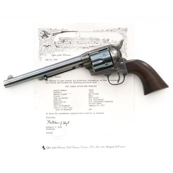 Professionally Restored Colt Model 1873 U.S. Cavalry Single Action Revolver