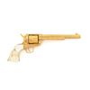 Image 2 : Gold Plated Cattle Brand Engraved Antique Colt Single Action Army Revolver