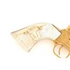 Image 6 : Gold Plated Cattle Brand Engraved Antique Colt Single Action Army Revolver