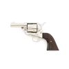 Image 1 : Rare Colt 2nd Generation Sheriff's Model Nickel Single Action Revolver with Factory Letter