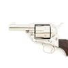 Image 3 : Rare Colt 2nd Generation Sheriff's Model Nickel Single Action Revolver with Factory Letter