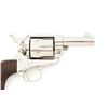 Image 4 : Rare Colt 2nd Generation Sheriff's Model Nickel Single Action Revolver with Factory Letter