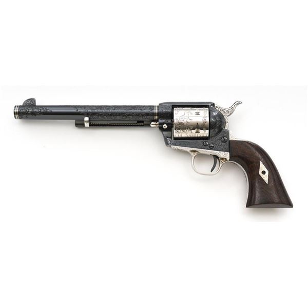 Engraved Colt Single Action Army Sam Colt Sesquicentennial Revolver