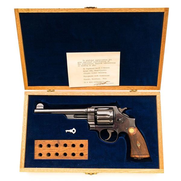 Cased British Proofed Smith & Wesson 1st Model Hand Ejector Triple Lock Double Action Revolver