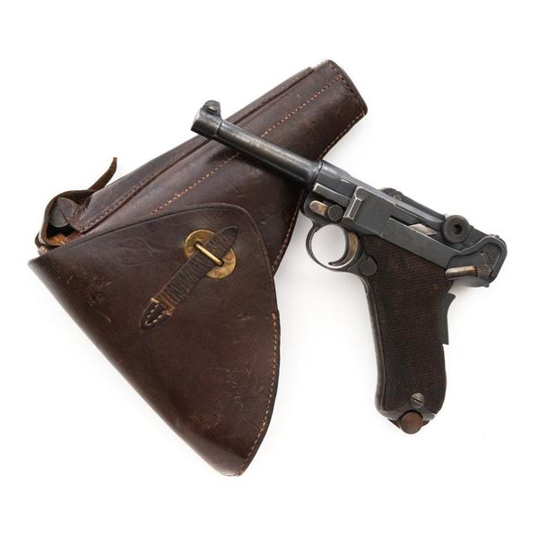 Scarce Dutch Contract Vickers Model 1906 Luger Semi-Automatic Pistol with Holster