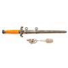 Image 1 : German Army Model 1935 Officer's Dagger with Scabbard and Silver Portepee Cord by WKC of Solingen