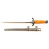 Image 3 : German Army Model 1935 Officer's Dagger with Scabbard and Silver Portepee Cord by WKC of Solingen