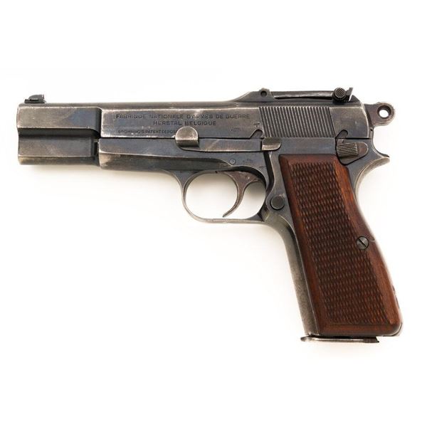 WWII German Occupation FN Browning Hi-Power Semi-Automatic Pistol