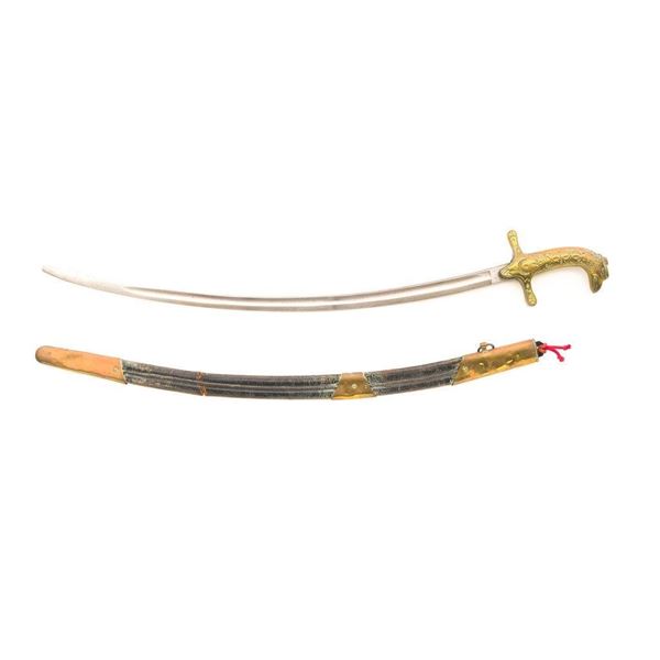 Turkish Eagle's Head Mameluke Sword with Scabbard